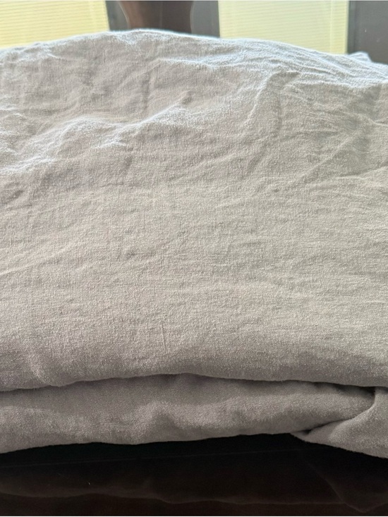 Garnet Hill Other - Garnet Hill Full/Double 100 Flax Linen Blue Fitted And Flat Sheet